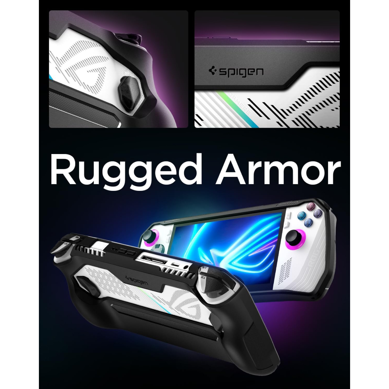 Spigen ASUS ROG Ally (2023) Case Rugged Armor - Black ACS06921-1