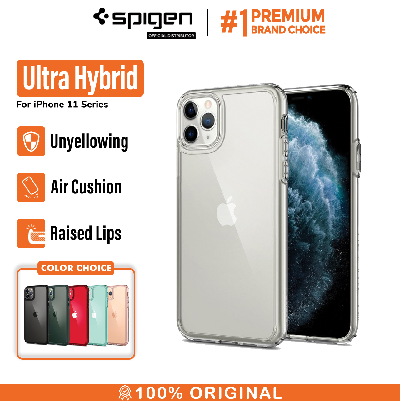 Spigen iPhone 11 Case Ultra Hybrid - Matte Black 076CS27186