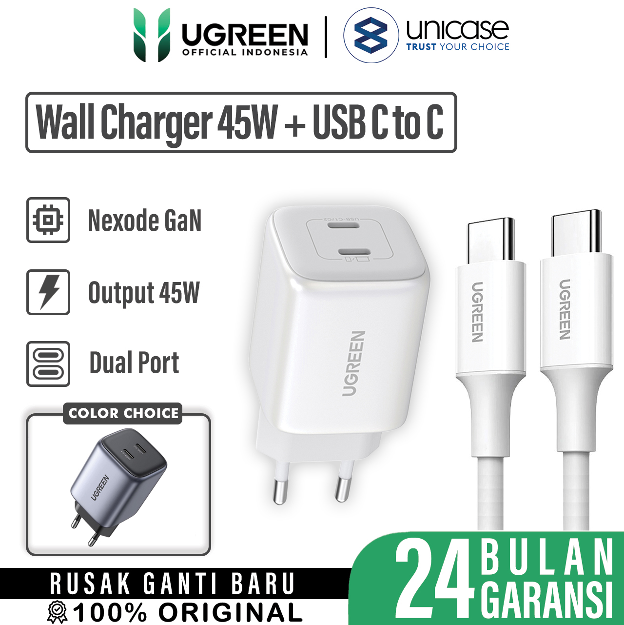 UGREEN CD294 + Cable C to C 1m US264