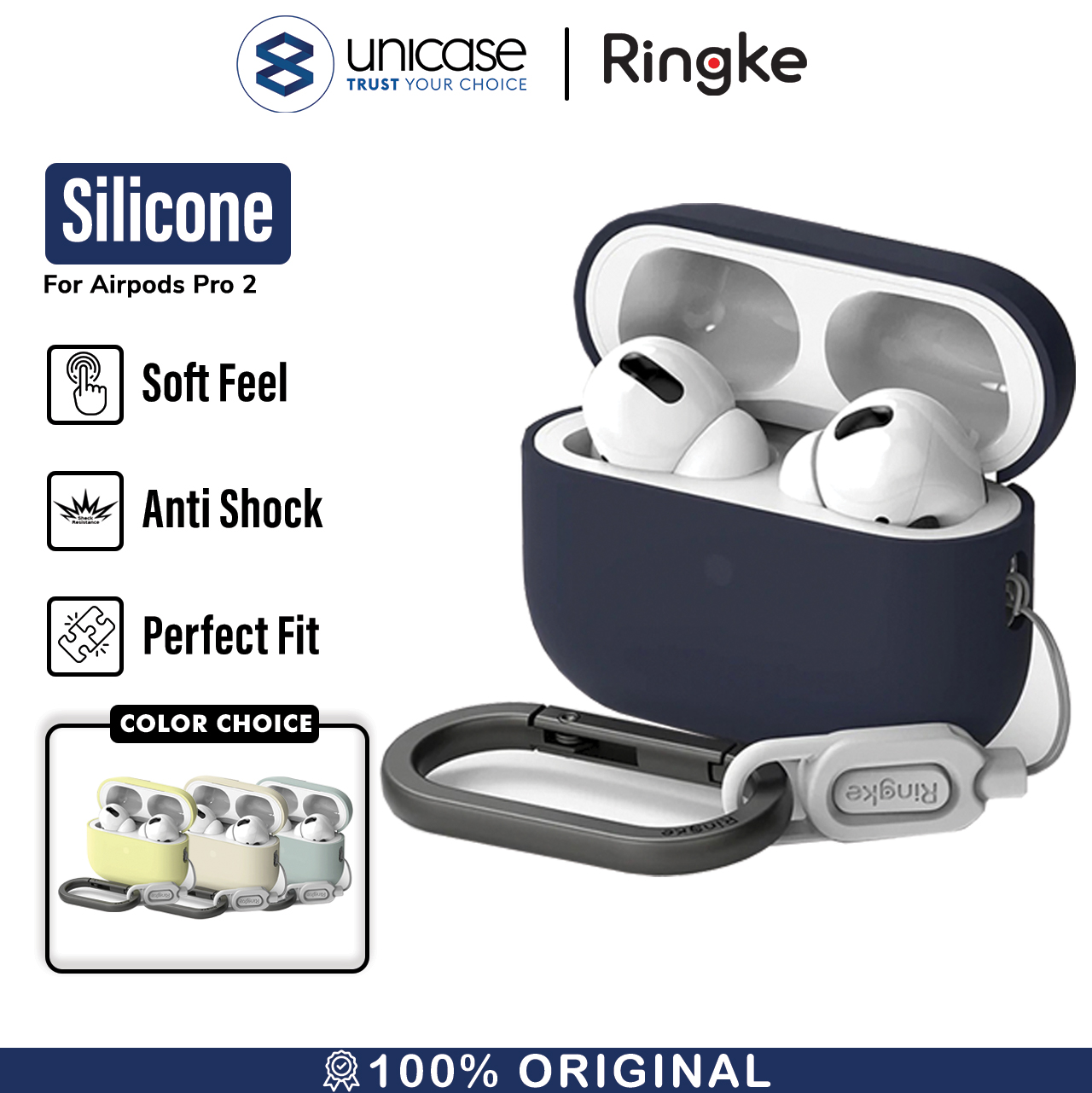 Case Airpods Pro 2 Ringke Silicone Slim Matte Protective Cover Casing