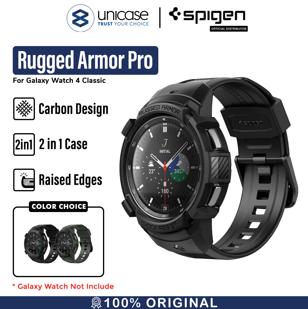 Strap /Case Galaxy Watch 4 Classic 46mm /42mm Spigen Rugged Armor Soft