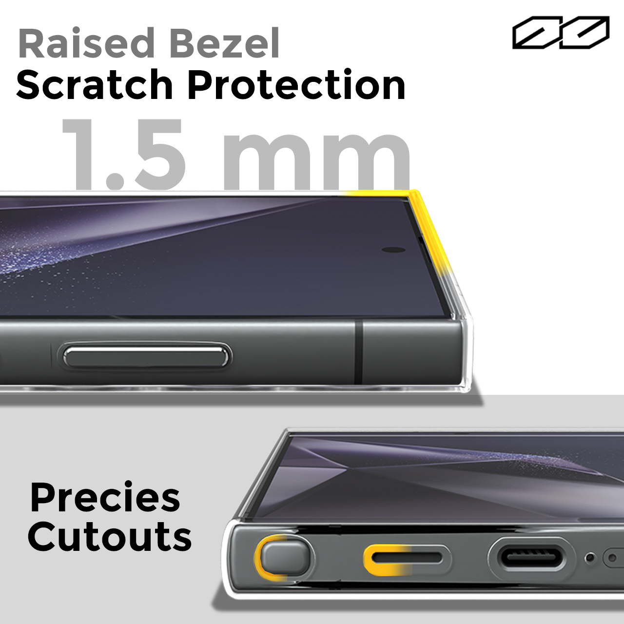 Case Samsung Galaxy S24 Ultra Plus Octagoods Crystal Slim Clear Casing
