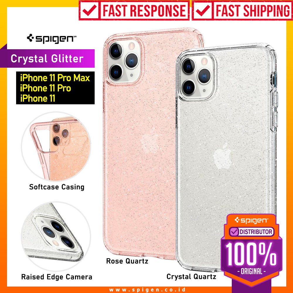 Case iPhone 11 Pro Max / Pro / 11 Spigen Liquid Crystal Glitter Casing