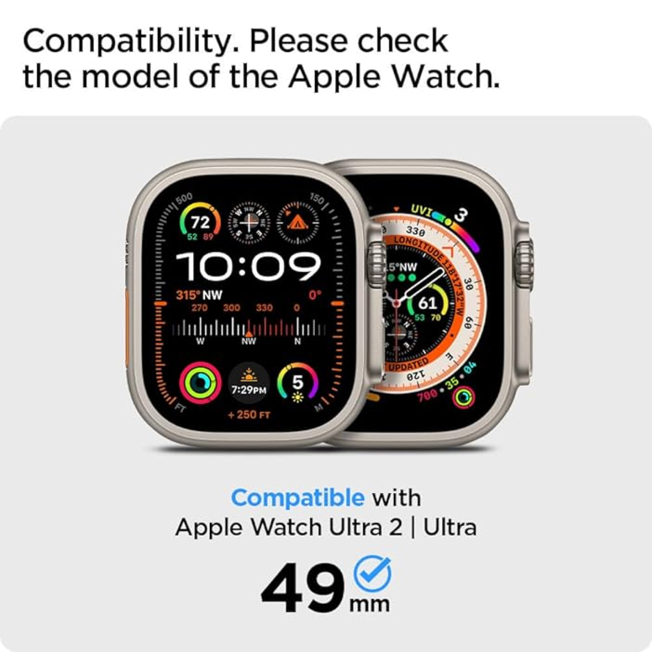 Spigen Apple Watch Series Ultra 2 / 1 (49mm) Case Lite Fit Pro - Matte Black ACS07104-1