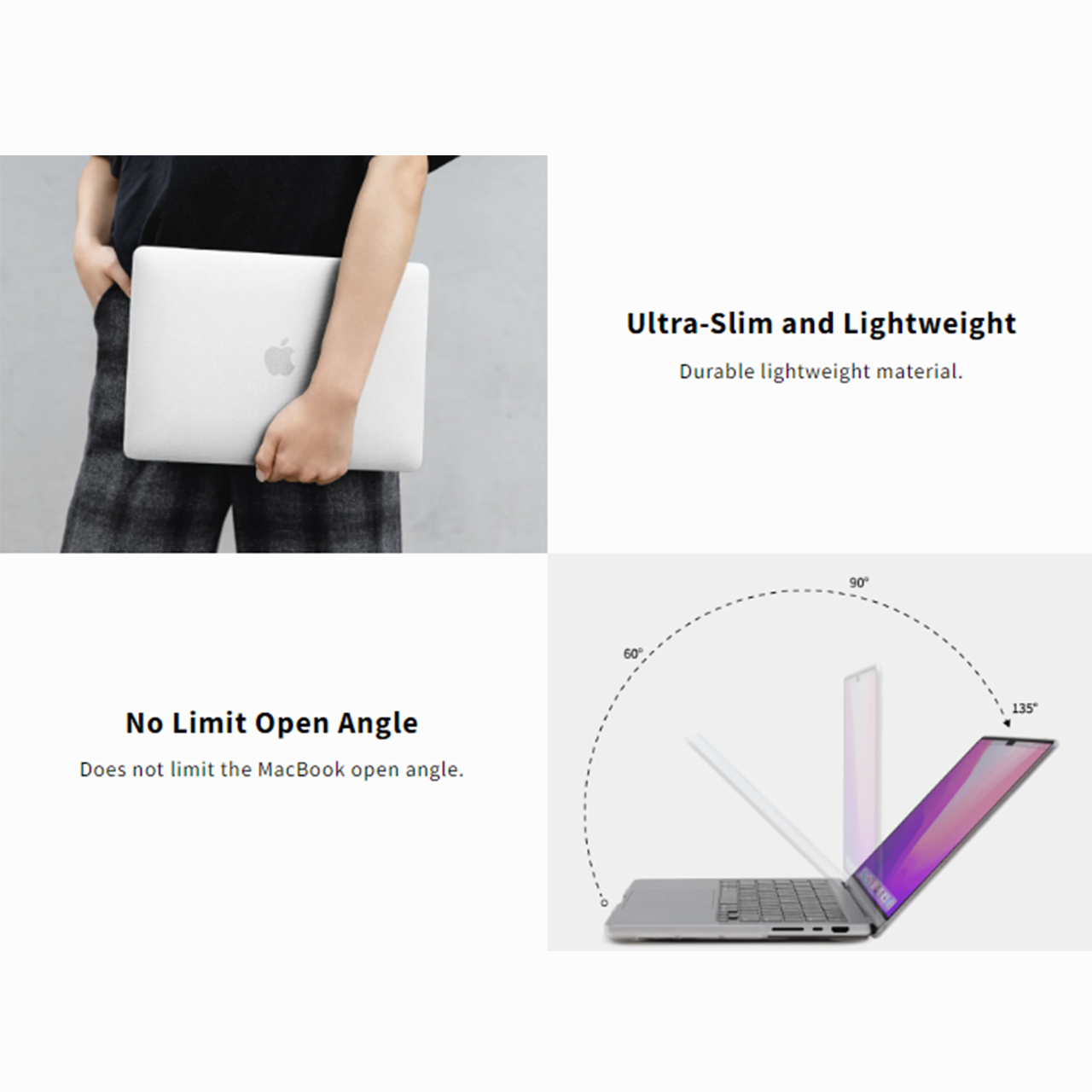 Case Macbook Air 15 M2 2023 SwitchEasy Touch Slim Cover Hard Casing