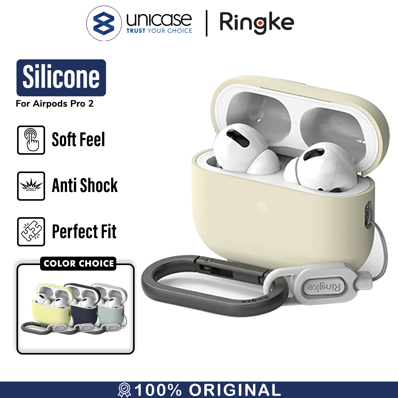 Case Airpods Pro 2 Ringke Silicone Slim Matte Protective Cover Casing