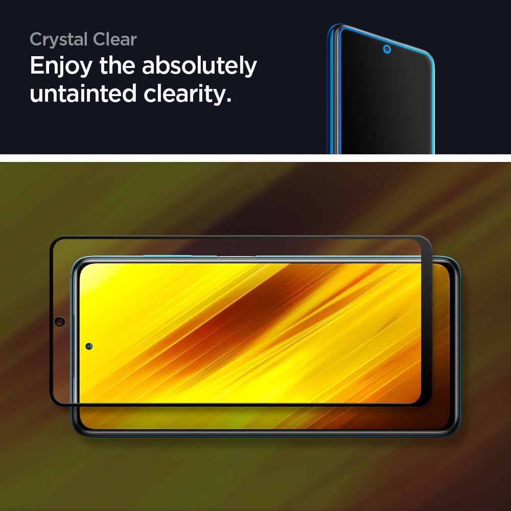 Tempered Glass Xiaomi Poco X3 PRO / NFC Spigen Glas tR Full Cover HD