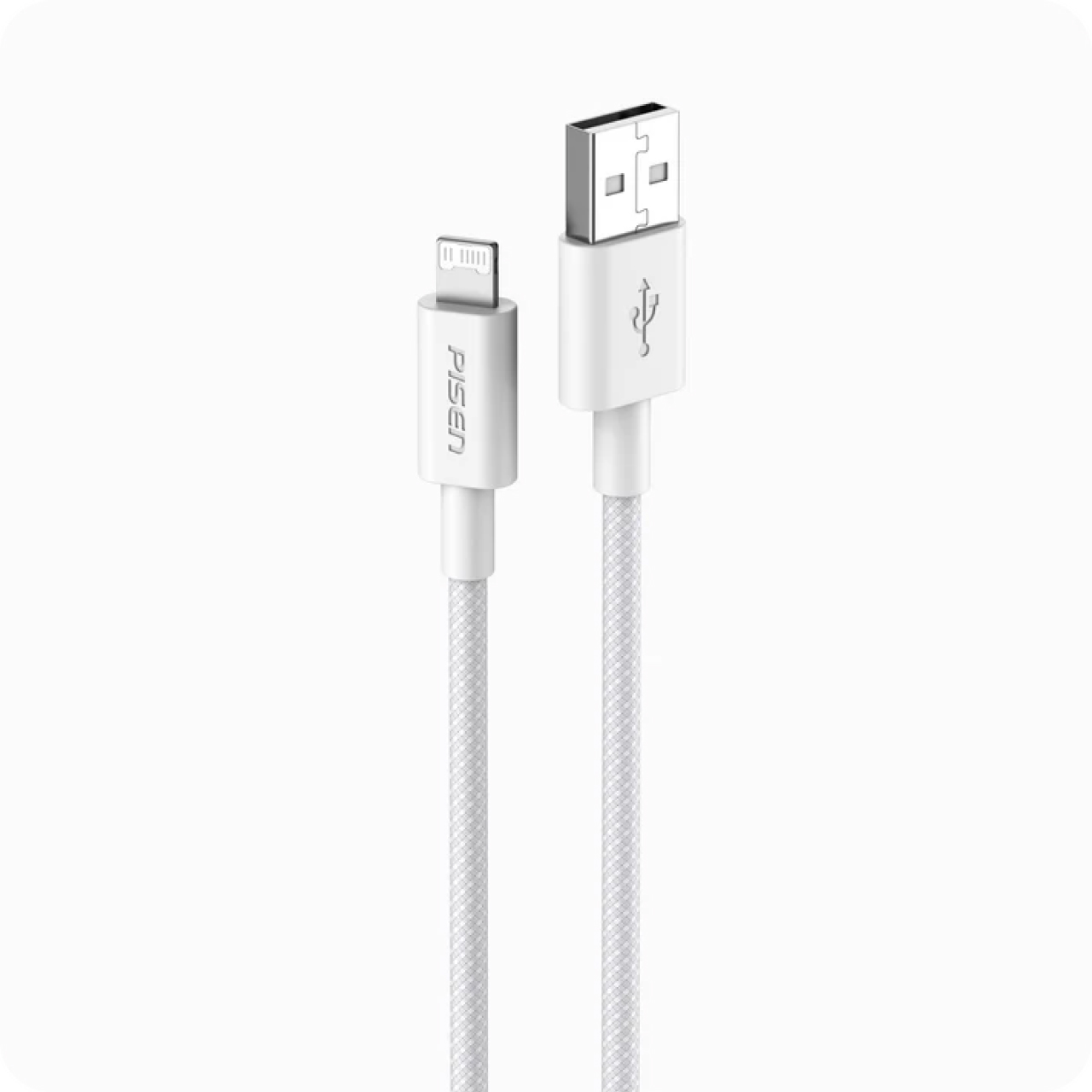 Pisen Kabel Charger USB A - Lightning 12W Vivid Braided 1m - Gray AL34-1000