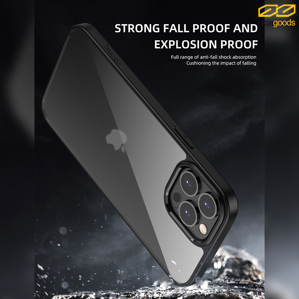 Case iPhone 13 Pro Max Mini OctaGoods Hybrid V2 Clear Matte Casing