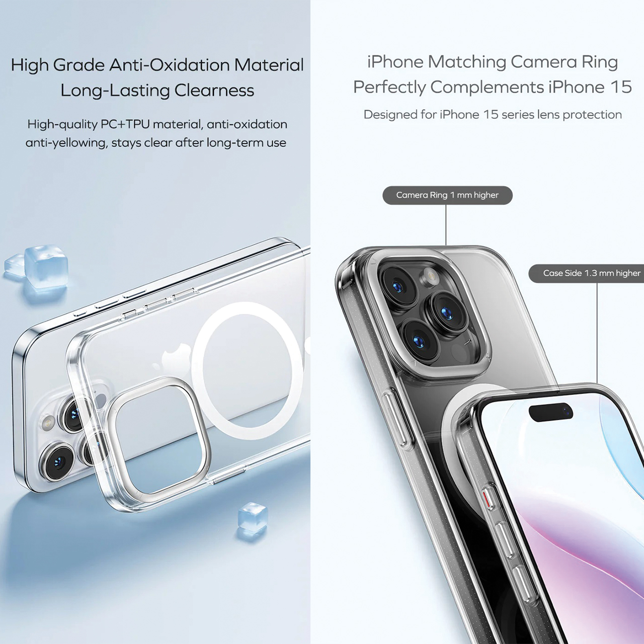 Momax iPhone 15 Pro Max Case Bundle Tempered Glass + Lens Protector Gift Set CaseForm Play - Mix MXAP23XLTGS