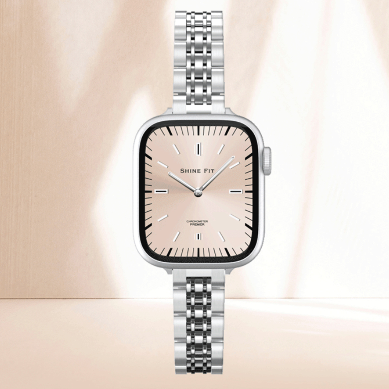 Spigen Apple Watch 42mm (Series 10) / 41mm / 40mm / 38mm Strap Watch Shine Fit - Silver AMP06920