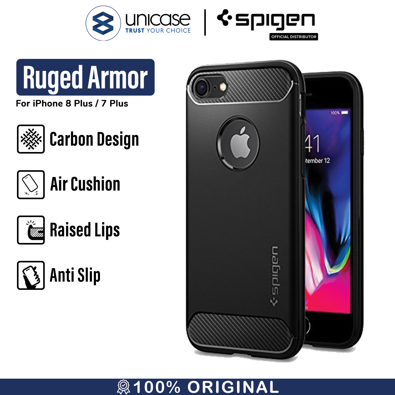 Spigen iPhone 7 Plus / 8 Plus Case Rugged Armor