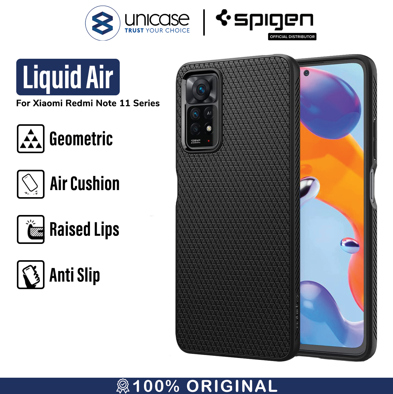 Case Xiaomi Redmi Note 11/11S/Pro Plus 5G Spigen Liquid Air TPU Casing