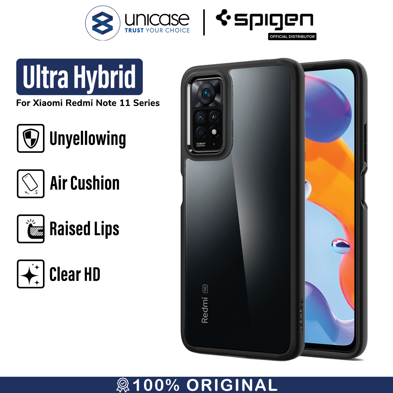 Case Xiaomi Redmi Note 11/11S/Pro Plus 5G Spigen Ultra Hybrid Casing
