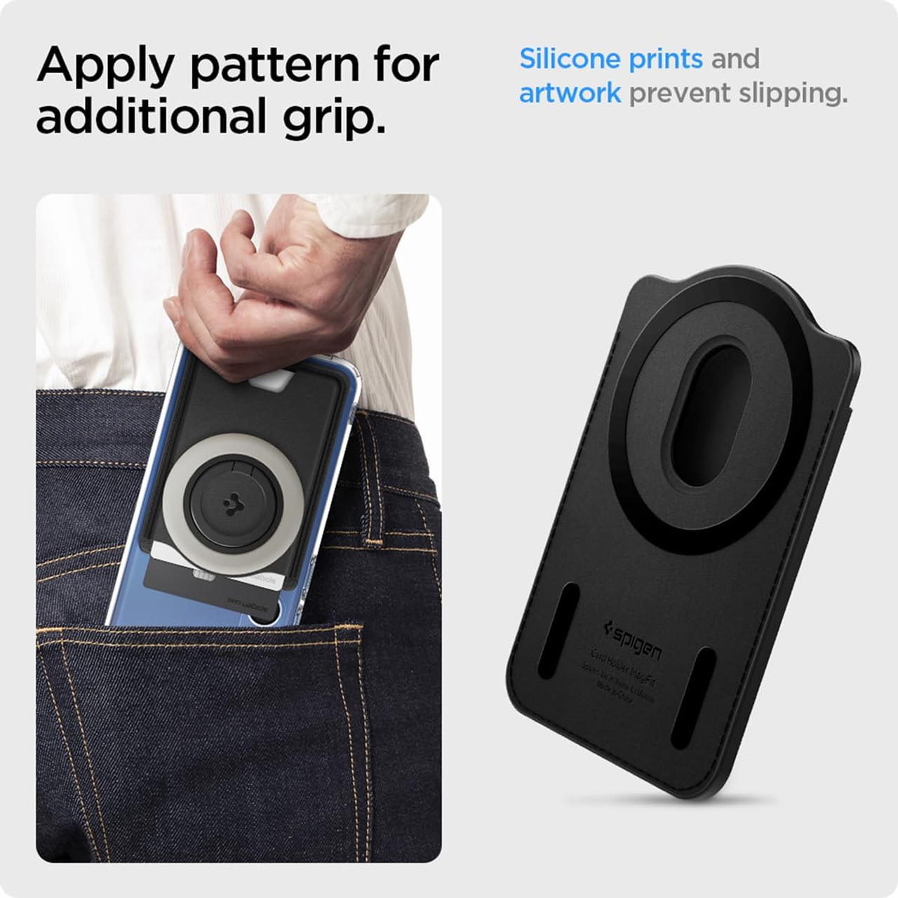 Spigen Galaxy S25 Series Card Holder Magsafe Valentinus MagFit+ Wallet (3 Card) - Black AFA09205