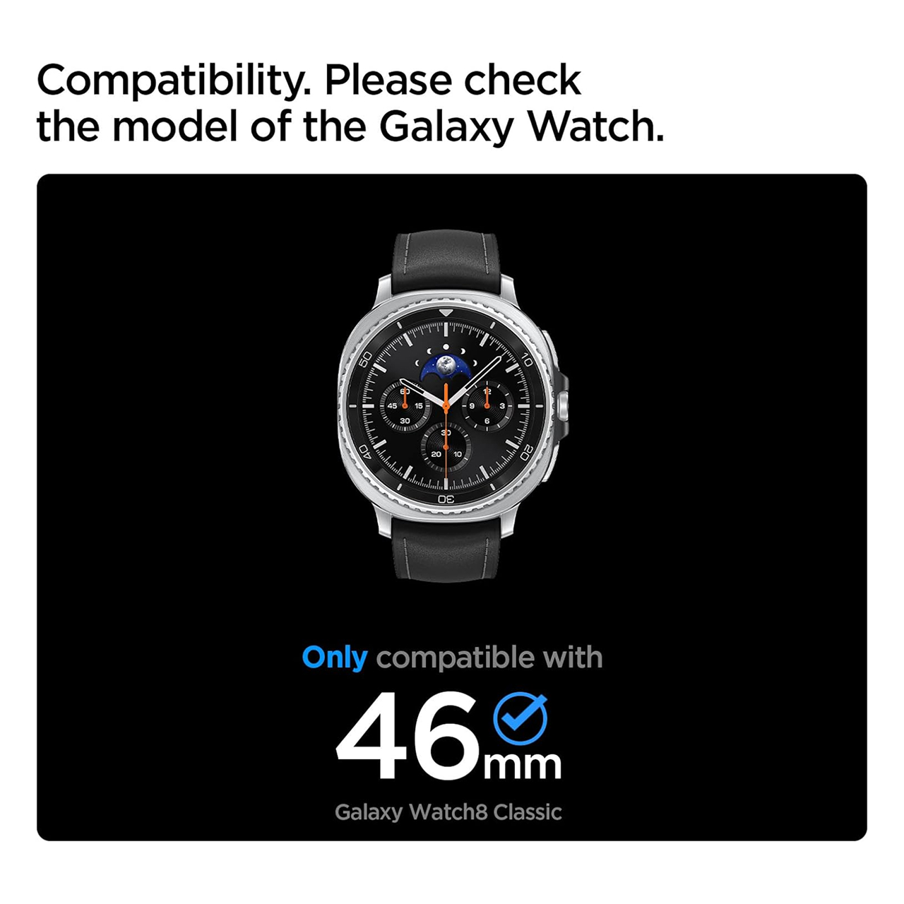 Spigen Galaxy Watch 8 Classic (46mm) Case Bezel Tune Pro Diver - Black ACS10016