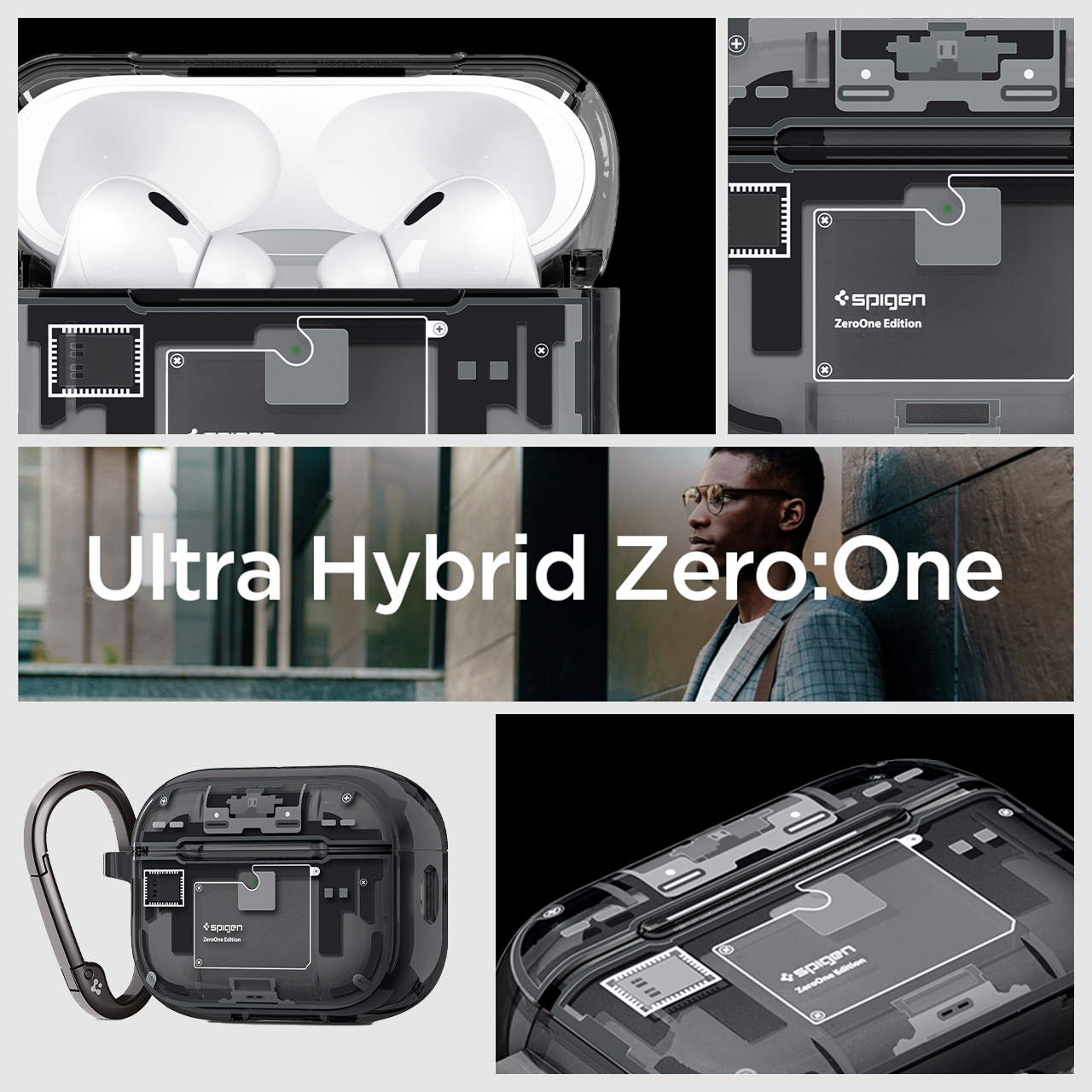 Spigen AirPods Pro 3 Case Ultra Hybrid Magfit Zero One - White ACS10018
