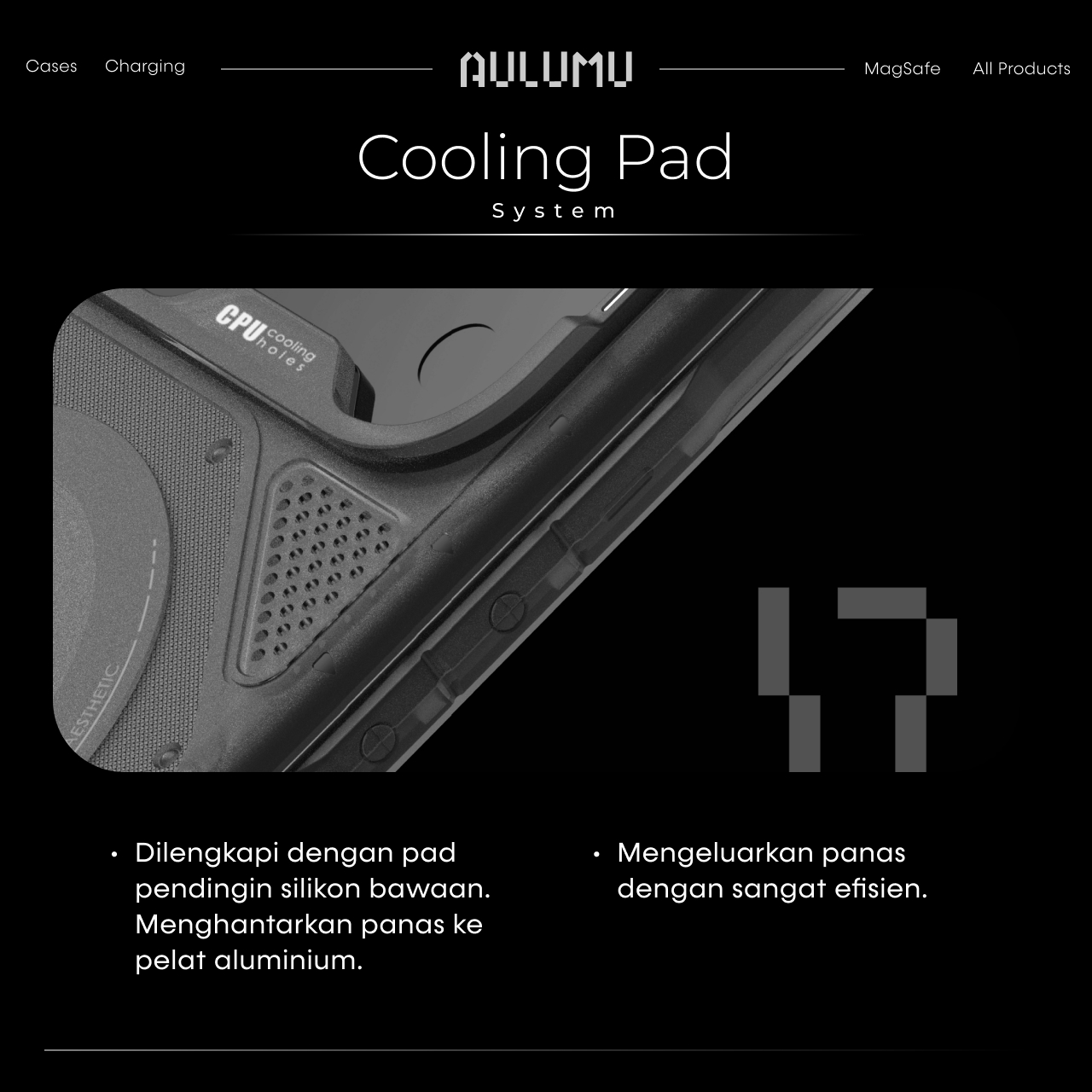 Aulumu iPhone 17 Pro Max Case Rugged MagSafe - Translucent Gray A17-RG-PM