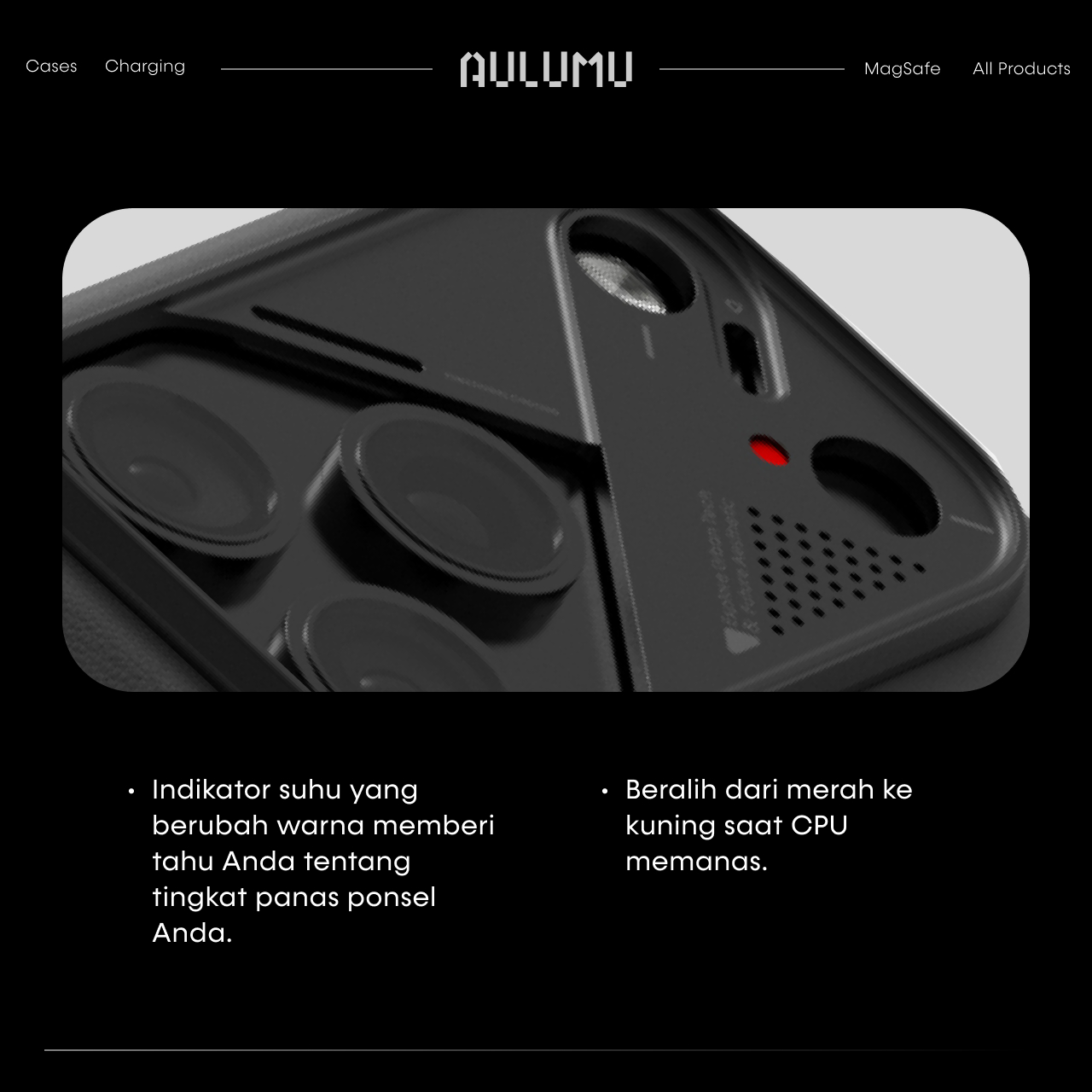 Aulumu iPhone 17 Pro Max Case Vegan Leather MagSafe - Black A17-PU-BK-PM