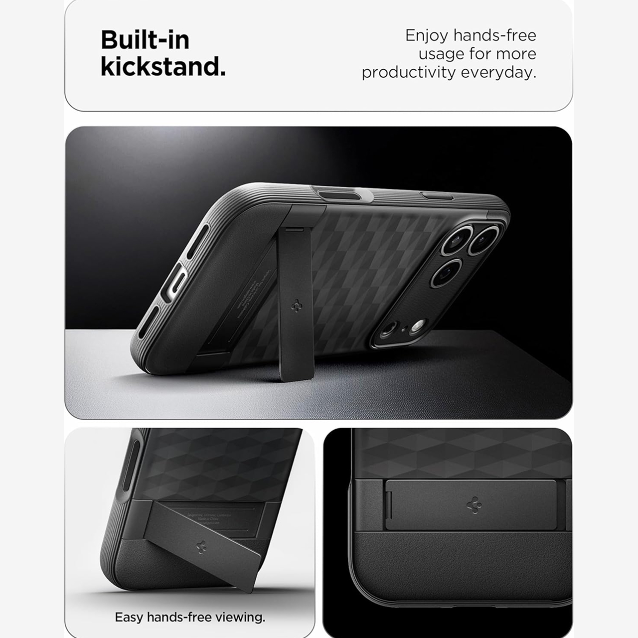 Spigen iPhone 17 Pro Max Case Parallax S MagFit - Matte Black ACS09911