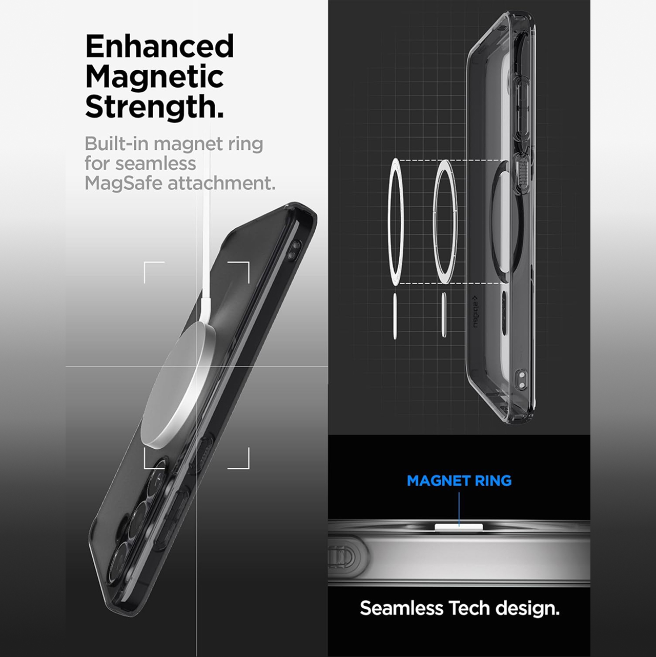 Spigen Samsung Galaxy S25 FE Case Ultra Hybrid - Crystal Clear ACS10026