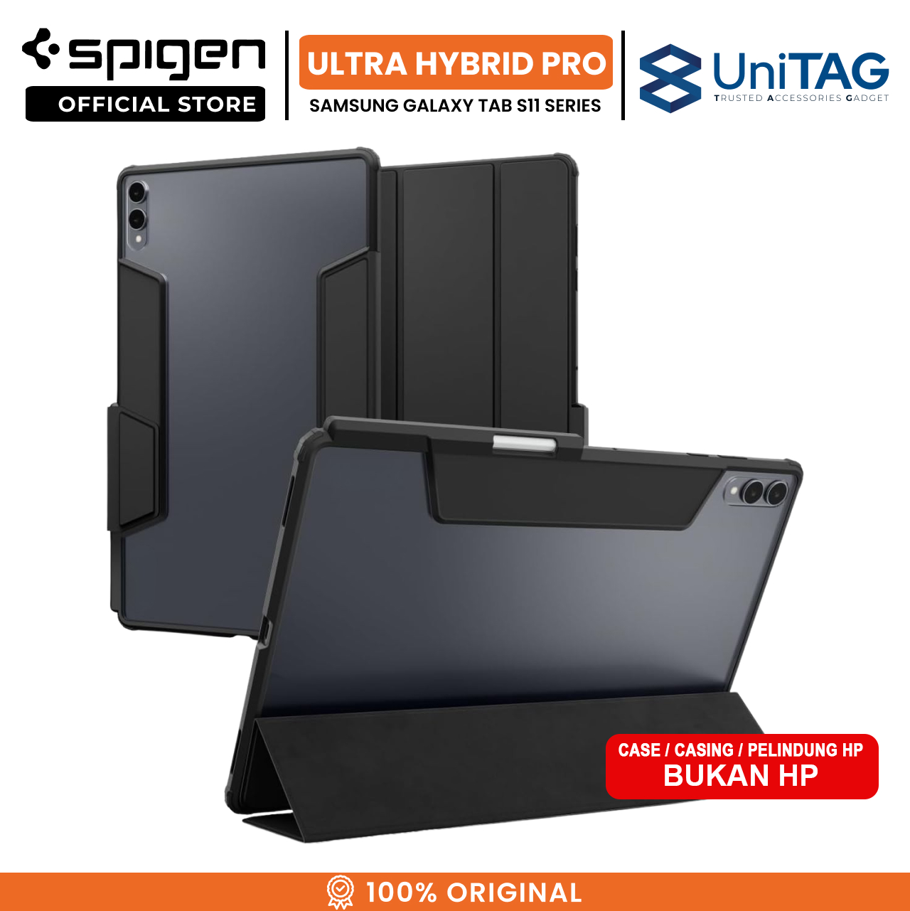 Spigen Galaxy Tab S11 Case Ultra Hybrid Pro - Black ACS10212