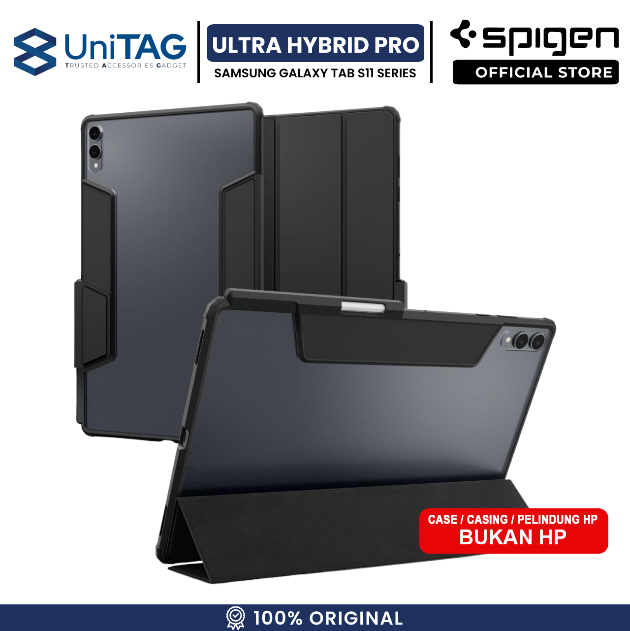 Spigen Galaxy Tab S11 Case Ultra Hybrid Pro - Black ACS10212