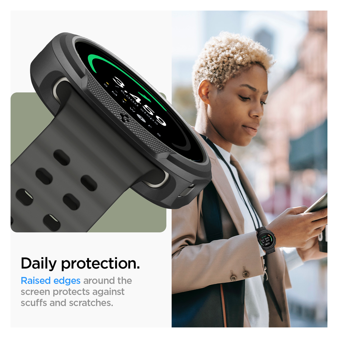 Spigen Galaxy Watch 8 (44mm) Case Liquid Air - Matte Black ACS09839