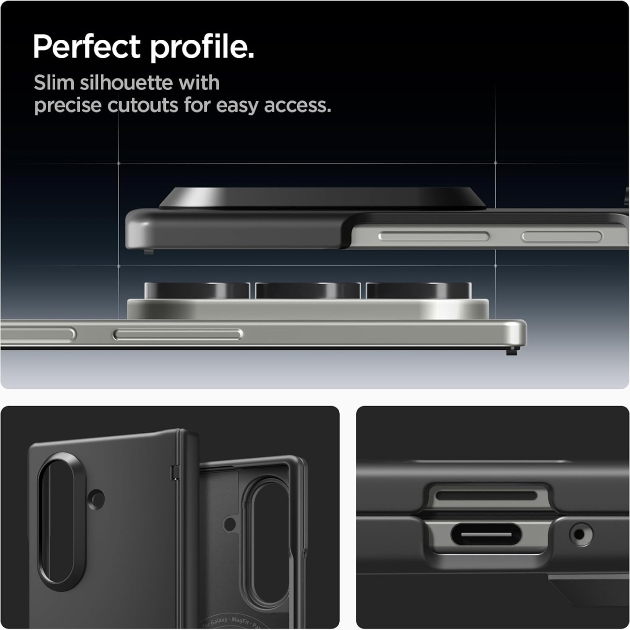 Spigen Galaxy Z Fold 7 Case Air Fit Pro MagFit - Black ACS09767