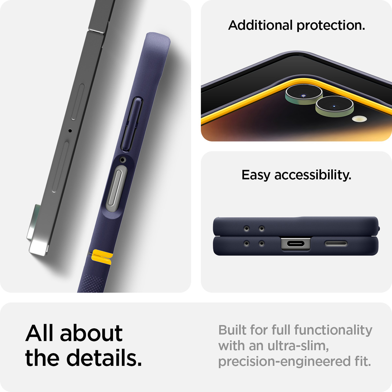 Spigen Galaxy Z Flip 7 Case Nano Pop MagFit - Black Sesame ACS11158