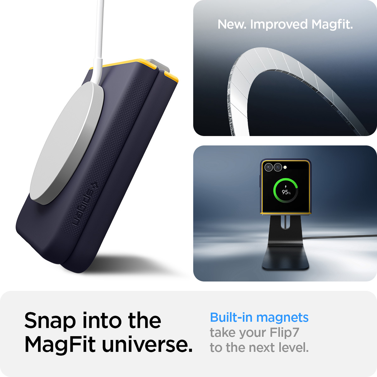 Spigen Galaxy Z Flip 7 Case Nano Pop MagFit - Blueberry Navy ACS09563