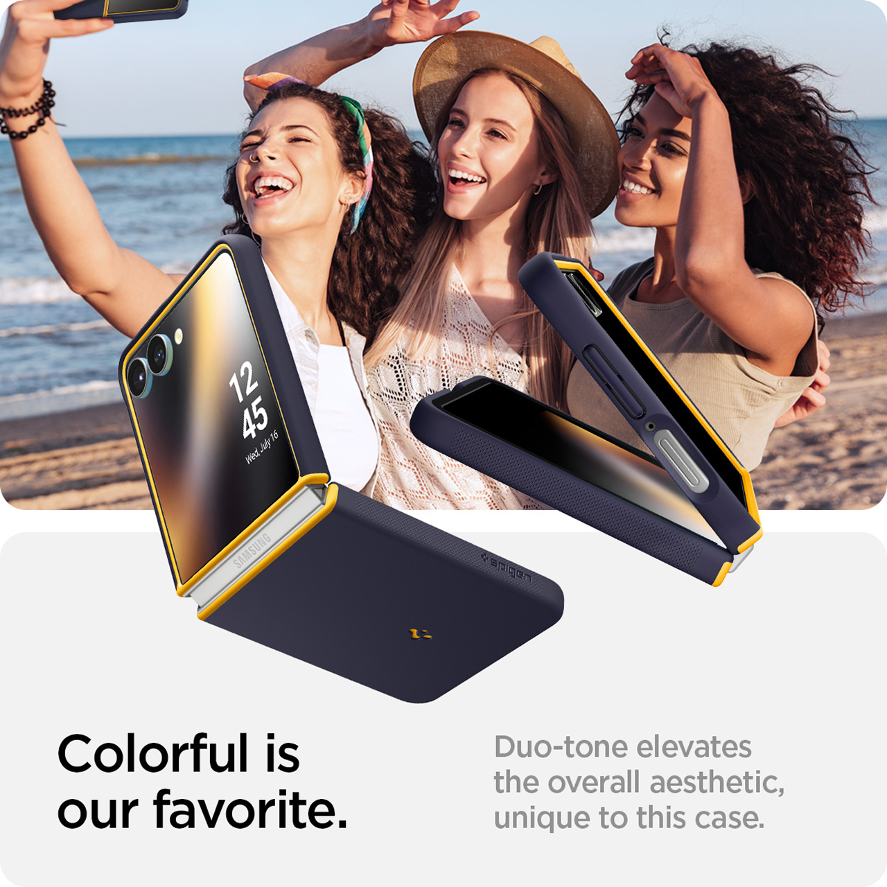 Spigen Galaxy Z Flip 7 Case Nano Pop MagFit - Blueberry Navy ACS09563