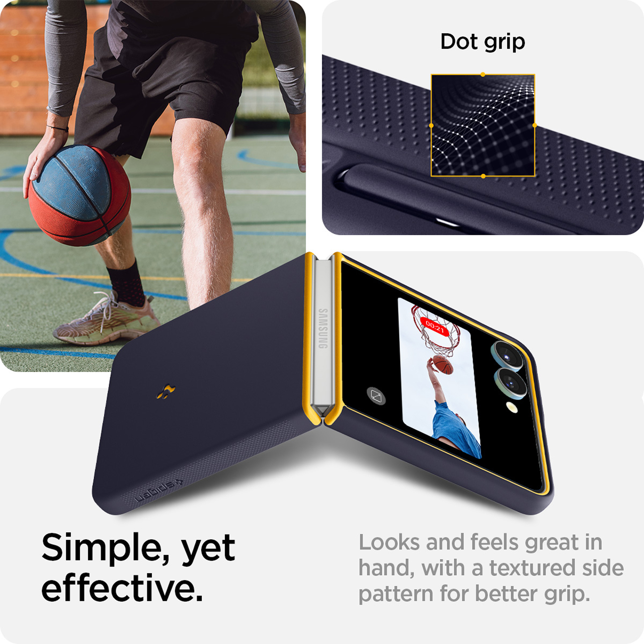 Spigen Galaxy Z Flip 7 Case Nano Pop MagFit - Blueberry Navy ACS09563
