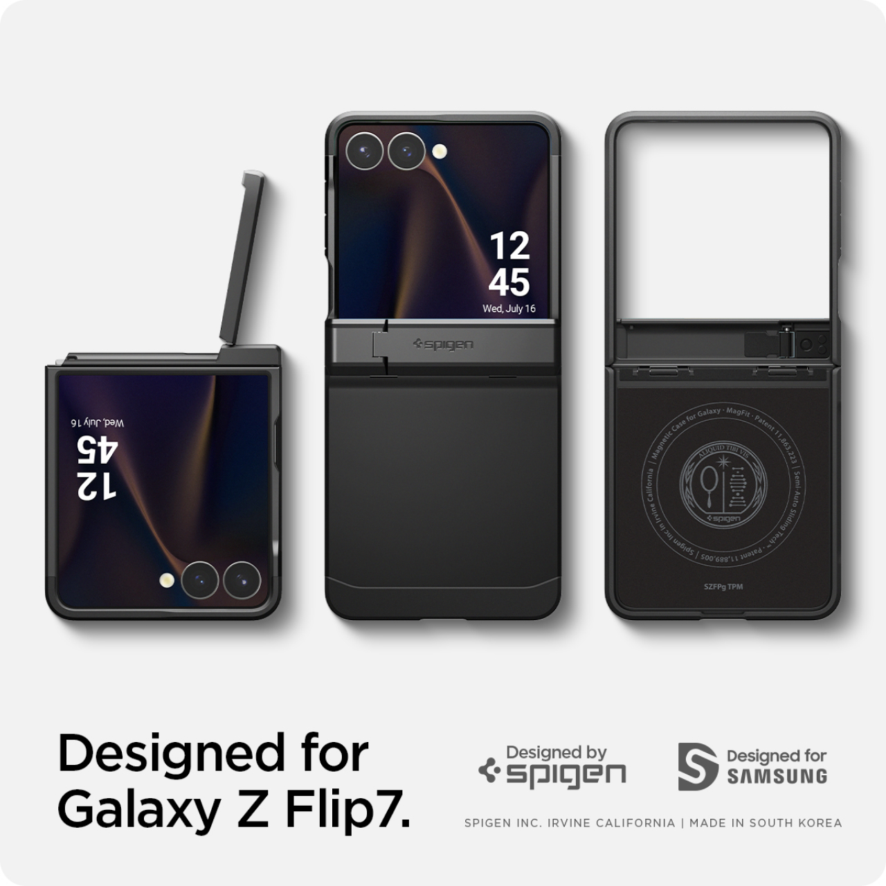 Spigen Galaxy Z Flip 7 Case Tough Armor Pro MagFit - Black ACS09561