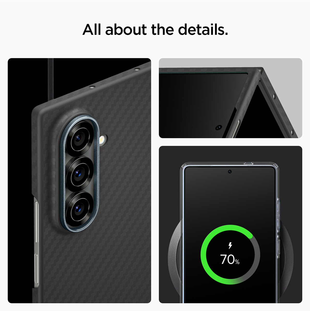 Spigen Galaxy Z Fold 7 Case Air Skin Aramid - Black ACS09555