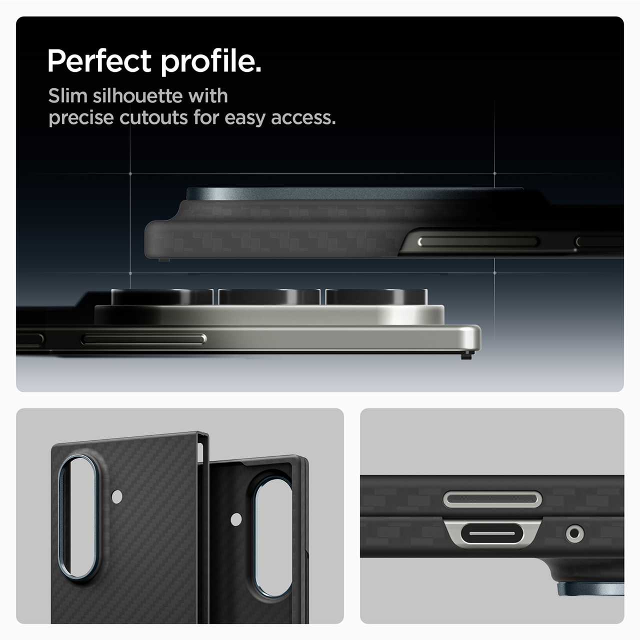 Spigen Galaxy Z Fold 7 Case Air Skin Aramid - Black ACS09555