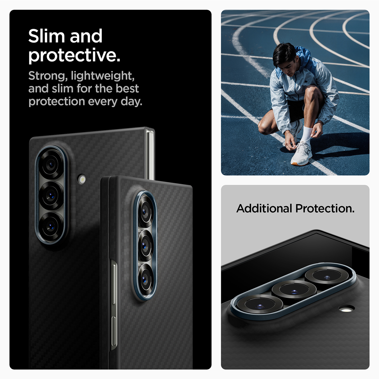 Spigen Galaxy Z Fold 7 Case Air Skin Aramid - Black ACS09555