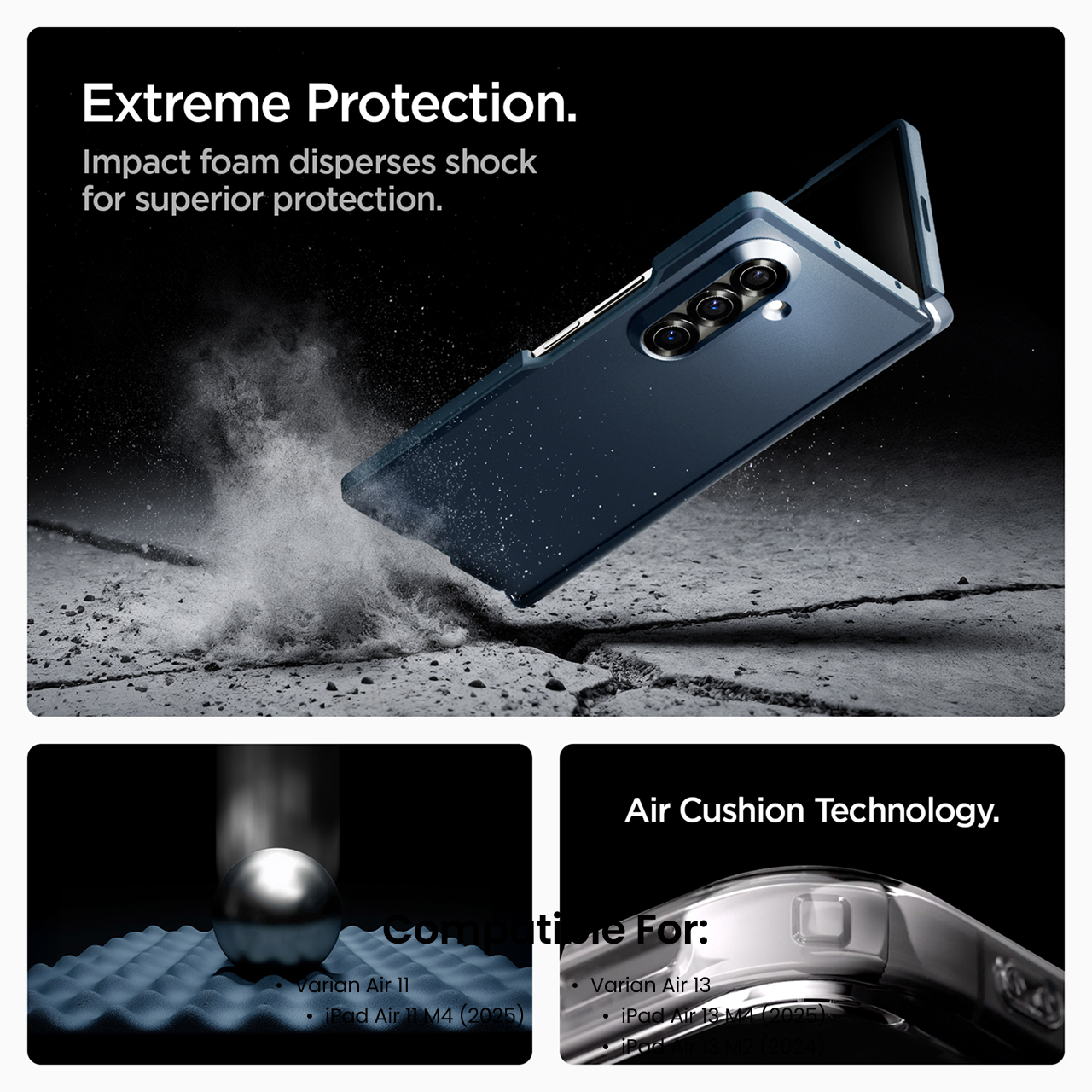 Spigen Galaxy Z Fold 7 Case Tough Armor Pro MagFit - Black ACS09549