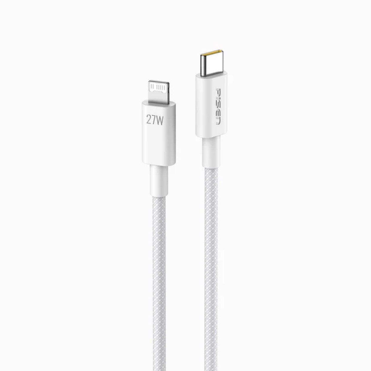 Pisen Kabel Charger USB C - Lightning 27W Vivid Braided 1m - Gray CL-PD10-1000