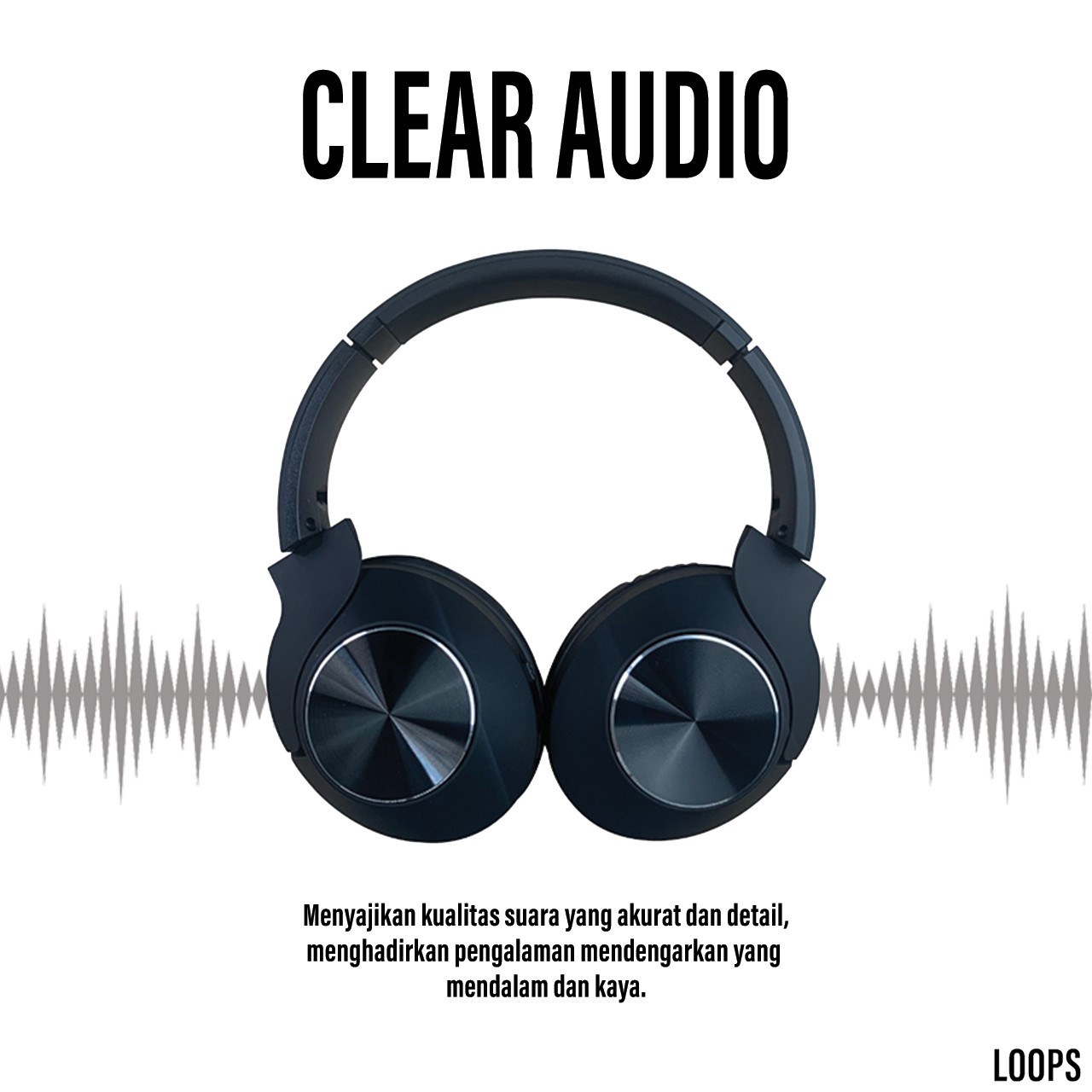 Headphone Bluetooth 5.1 Loops Macaron X09 On Ear Mic Audio HD Earphone
