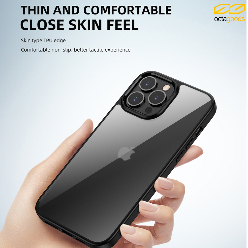 Case iPhone 13 Pro Max Mini OctaGoods Hybrid V2 Clear Matte Casing