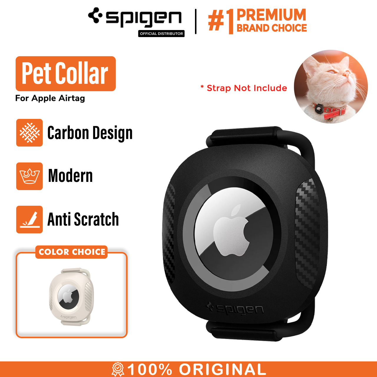Case Apple Airtag Spigen Protective Case Cover Anti Lost Pet Collar