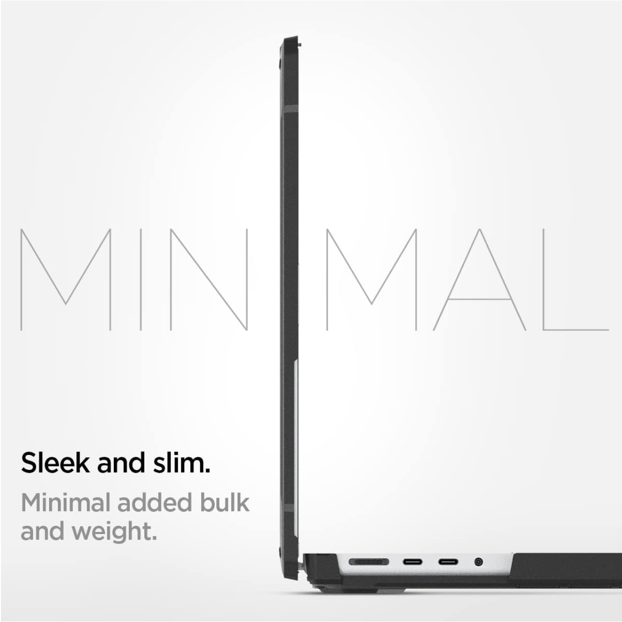 Spigen Macbook Pro 14" M3 (2023) / M2 (2023) / M1 (2021) Case Rugged Armor - Black ACS04409