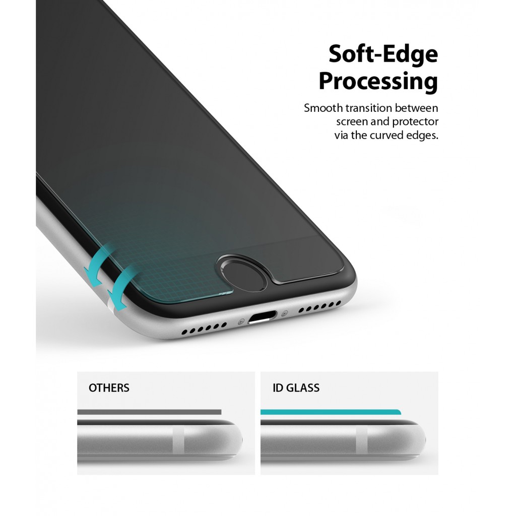 Tempered Glass iPhone SE 3 2022/2020 8/7 Ringke ID Clear Anti Gores 9H