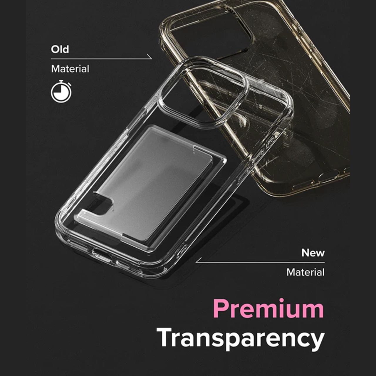 Case iPhone 15 Pro Max Plus Ringke Fusion Card Slot Kartu Clear Casing