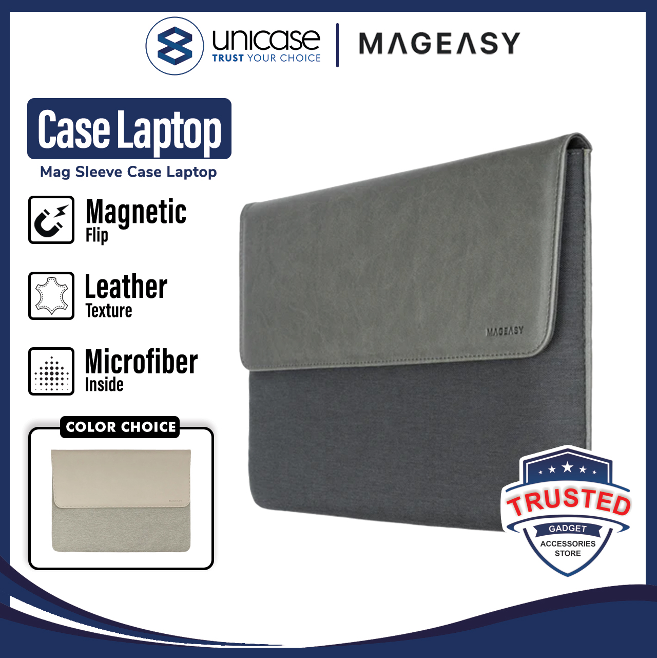 Tas Laptop MacBook MagEasy MagSleeve 14/13 Inch 2023/2022 Cover Case