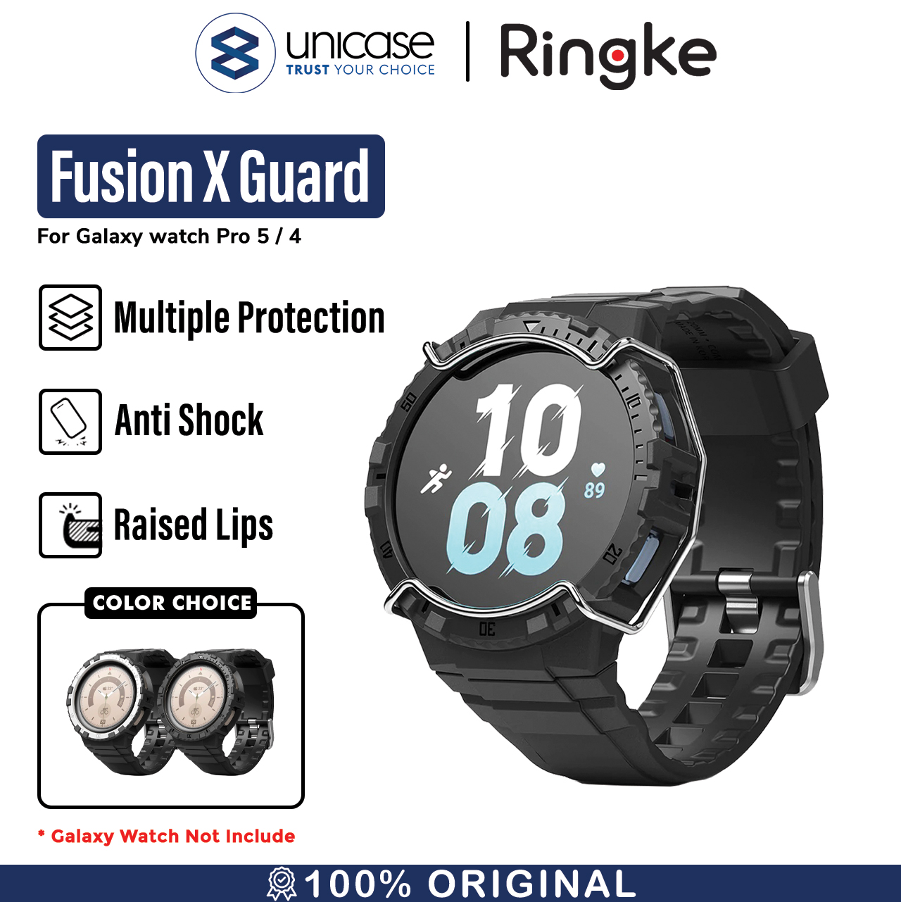 Case Galaxy Watch 5 Pro/4 40/44/45mm Ringke Fusion X Guard Cover Strap