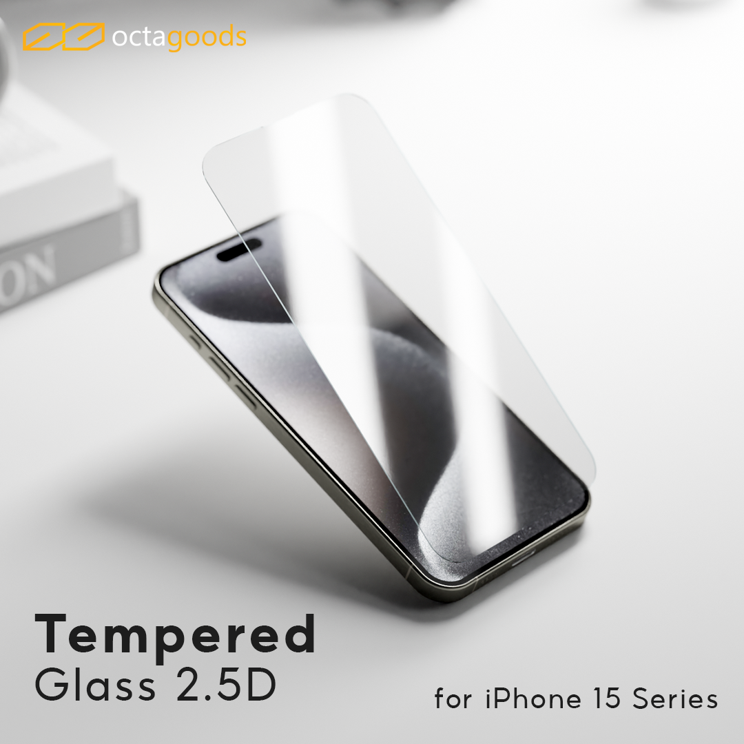 Octagoods iPhone 15 Pro Tempered Glass - Clear PG7113-1