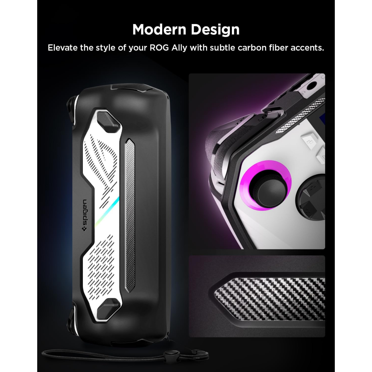 Spigen ASUS ROG Ally (2023) Case Rugged Armor - Black ACS06921-1