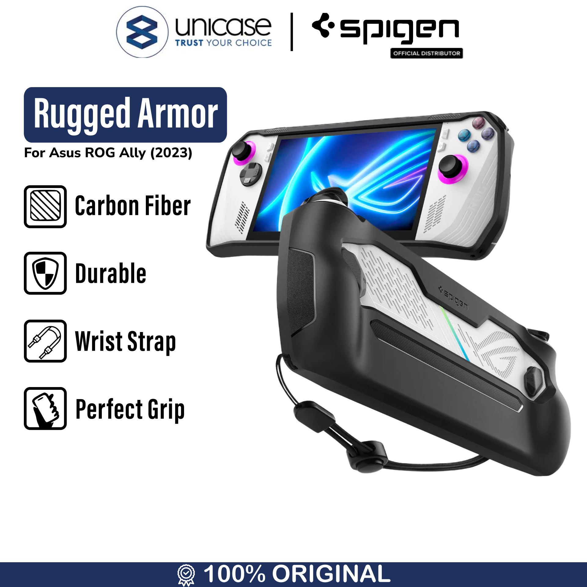 Spigen ASUS ROG Ally (2023) Case Rugged Armor - Black ACS06921-1